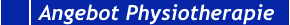 Angebot Physiotherapie